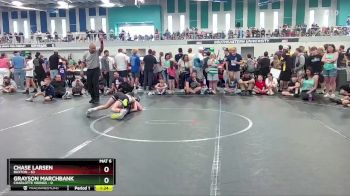 92 lbs Round 4 (6 Team) - Chase Larsen, Buxton vs Grayson Marchbank, Charlotte Vikings