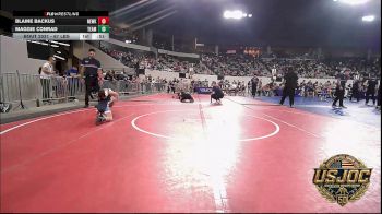 67 lbs Quarterfinal - Blaine Backus, Newkirk Takedown Club vs Maggie Conrad, Team Worx Wrestling Club