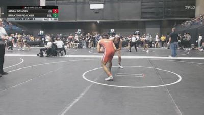 157 lbs Cons. Round 2 - Aidan Schoen, Grand View (Iowa) vs Braxton Peacher, Bellevue