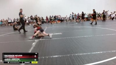 60 lbs Round 4 (8 Team) - Mackenzie Mcleod, Bison Takedown vs Aaron Arroyos, Takedown Elite Silver