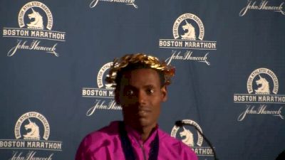 Lelisa Desisa wins 2nd Boston title, "This medal is for me"
