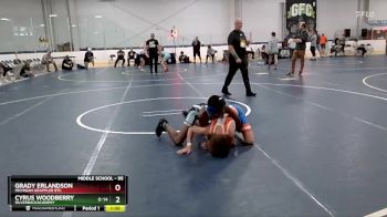 95 lbs 7th Place Match - Grady Erlandson, Michigan Grappler RTC vs Cyrus Woodberry, SilverbackAcademy