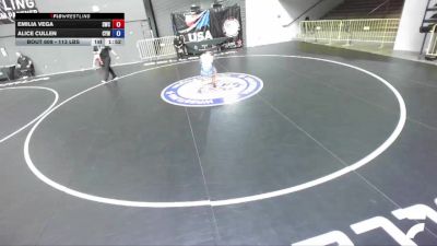 113 lbs Champ. Round 3 - Emilia Vega, Scotsmen Wrestling Club vs Alice Cullen, Cougar Youth Wrestling