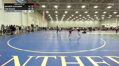 132 lbs Consi Of 32 #1 - Maximus Alexander, NY vs Finn Stalick, WY