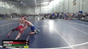 149 lbs Cons. Round 4 - George Pavis, Stevens Tech vs Casey Spina, Elizabethtown