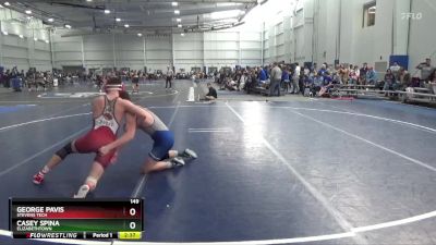 149 lbs Cons. Round 4 - George Pavis, Stevens Tech vs Casey Spina, Elizabethtown