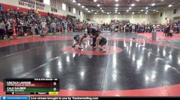 80 lbs Champ. Round 1 - Cale Dauber, Ottawa Wolfpack vs Lincoln LaVigne, Victory School Of Wrestling