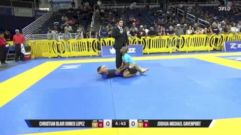 Joshua Michael Davenport vs Christian Blair Dones Lopez 2025 Pan IBJJF Jiu-Jitsu No-Gi Championship