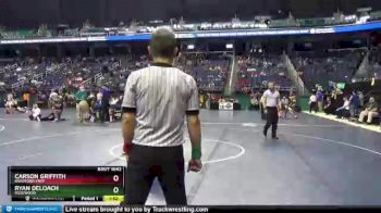 1 lbs Quarterfinal - Ryan Deloach, Rosewood vs Carson Griffith, Bradford Prep