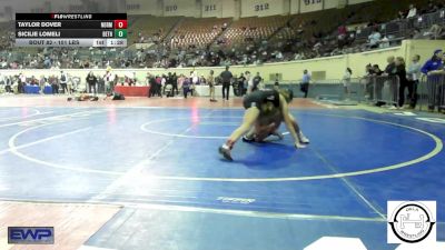 101 lbs Quarterfinal - Taylor Dover, Norman Jr High vs Sicilie Lomeli, Bethel