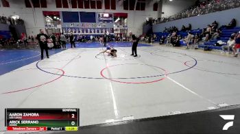 127 lbs Semifinal - Aaron Zamora, Los Lunas vs Arick Serrano, Hobbs