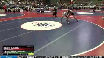 6A 120 lbs 5th Place Match - Cooper Claussen, Springdale High vs Hugo Vasquez Montoya, Fort Smith Northside High