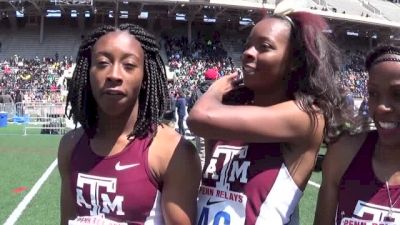Texas A&M ladies after their seventh straight 4x1 COA title