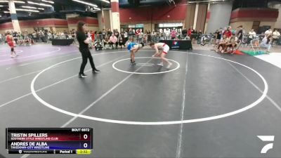 120 lbs Cons. Round 3 - Tristin Spillers, Southern Style Wrestling Club vs Andres De Alba, Takedown-City Wrestling
