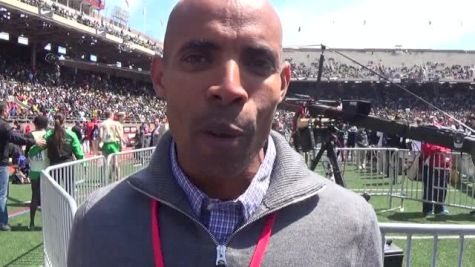 Meb's reaction to the epic 4xMile race
