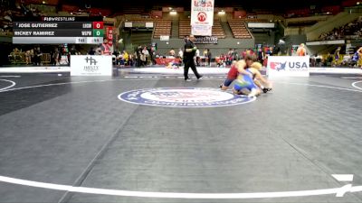 Junior Boys - 157 lbs Cons. Round 4 - Jose Gutierrez, Livingston High School Wrestling vs Rickey Ramirez, Willits Grapplin Pack Wrestling