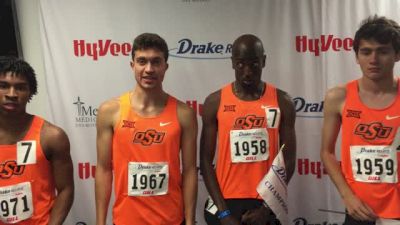 Cowboys secure Drake Relays distance medley win with big kick