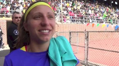 Emily Lipari after returning to Franklin Field