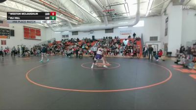 175 lbs 3rd Place Match - Eli Hill, Laurel vs Weston McLaughlin, Riverton