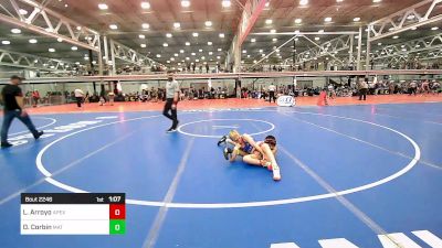 90 lbs Semifinal - Liam Arroyo, Apex/olympic vs Daniel Corbin, Mat Assasins