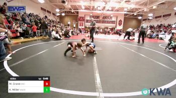 40 lbs Semifinal - Miles Crane, Bartlesville Wrestling Club vs Kyson Miller, Wagoner Takedown Club