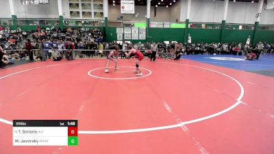 126 lbs Round Of 64 - Tyler Simons, Hilton vs Maxim Javorsky, Monroe Woodbury