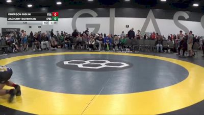 139 lbs Semis & 1st Wrestleback (8 Team) - Zachary Silvernail, CP Wrestling Academy vs Emerson Biglin, Fort Hammers