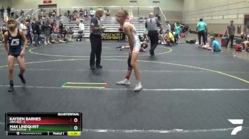 78 lbs Quarterfinals (8 Team) - Kayden Barnes, Ares Red vs Max Lindquist, Team Gotcha