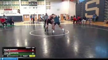 220 lbs Champ. Round 1 - Cole Baiamonte, Holy Cross vs Kylan Barrett, Liberty_AZ