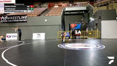 Cadet Boys Lower - 126 lbs Quarters - Mason Ozuna, Delta Wrestling Club vs Luke Black, Temecula Valley High School Wrestling