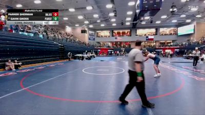 285 lbs Cons. Round 2 - Gavin Gross, Plano West vs Parker Sherman, Dallas Jesuit College Prep School