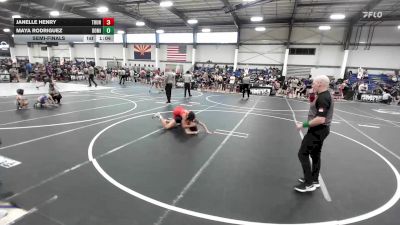 123 lbs Semifinal - Janelle Henry, Thundercats WC vs Maya Rodriguez, Dominate Club Wrestling