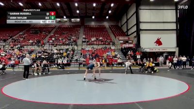 141 lbs 3rd Place Match - Sabian Russell, Quincy vs Josh Taylor, Central Oklahoma