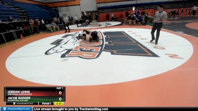 197 lbs Champ. Round 2 - Jacob Badger, Augustana College vs Jordan Lewis, Wisconsin-Whitewater