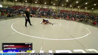 102 lbs Champ. Round 2 - Ayden Tokita, ID vs Montero Royal, SC