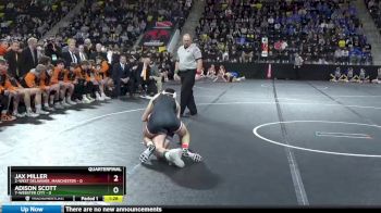 126 lbs Quarterfinal - Jax Miller, 2-West Delaware, Manchester vs Adison Scott, 7-Webster City