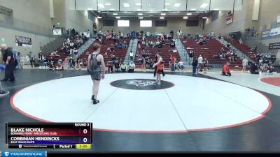 108 lbs Round 3 - Blake Nichols, Bonners Ferry Wrestling Club vs Corbinian Hendricks, East Idaho Elite