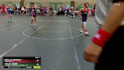 92-96 lbs Semifinal - Declan DeFriest, Fauquier vs Malec Ksebe, McDonald Wrestling Academy