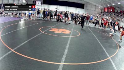 126 lbs Champ. Round 2 - Ayden Ledesma, Foxfire Wrestling Club vs Lyric Warner, Michigan Premier WC