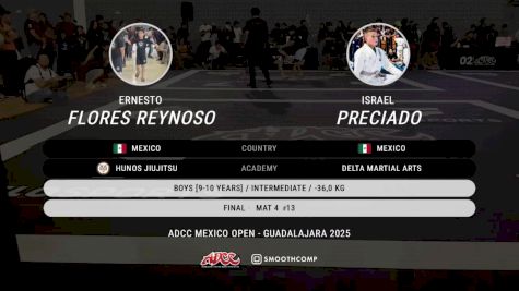 Ernesto Flores Reynoso vs Israel Preciado 2025 ADCC Guadalajara Open