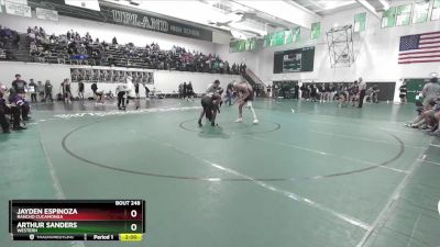 150 lbs Champ. Round 2 - Jayden Espinoza, Rancho Cucamonga vs Arthur Sanders, Western