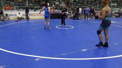 125 lbs 3rd Place Match - Brianna Lucero, Big Game Wrestling Club vs Evelyn Faubus, Moen Wrestling Academy