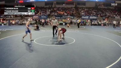 D 1 144 lbs Cons. Round 2 - Caleb Walker, Sulphur vs Jackson Ellis, Central - B.R.