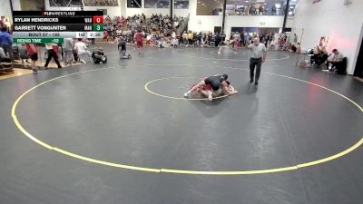 165 lbs Champ. Round 1 - Rylan Hendricks, Wabash vs Garrett VonGunten, Manchester