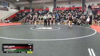 130 lbs Quarterfinal - Chloe Sanders, Vinton-Shellsburg vs Kasey Nevins, Mount Vernon