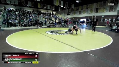 132 lbs Cons. Round 1 - Andrew Wallace, Cabrillo vs Daniel Campos, Indio