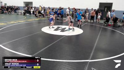 85 lbs Rr3 - Violet Roschi, Chugach Eagles Wrestling Club vs Bryndi Beck, Valdez Youth Wrestling Club Inc.