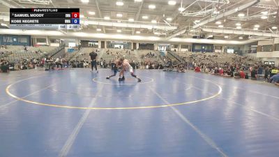 132 lbs Cons. Quarters - Samuel Moody, Sanderson Wrestling Academy vs Kobe Negrete, Wright Wrestling Academy
