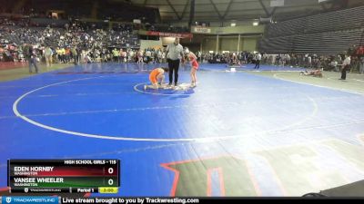 115 lbs Quarterfinal - Eden Hornby, Washington vs Vansee Wheeler, Washington