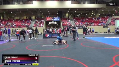 77 lbs Cons. Round 1 - Caleb Frease, TX vs Brodie Harmon, OK